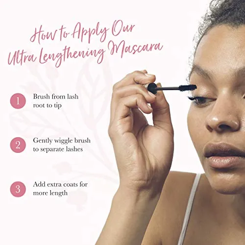 100% PURE Fruit Pigmented Ultra Lengthening Mascara, Blueberry, 0.35oz, Blue Mascara for Natural Lash Extension, Long-lasting, Smudge-Proof, Clump-Free Lengthening - Blue