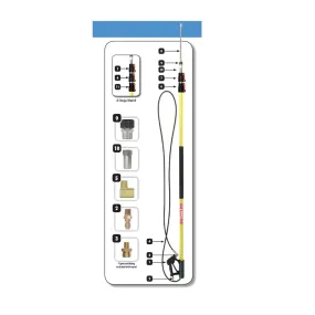BE Fiberglass "Lever-lock" Telescoping Long Wand Parts