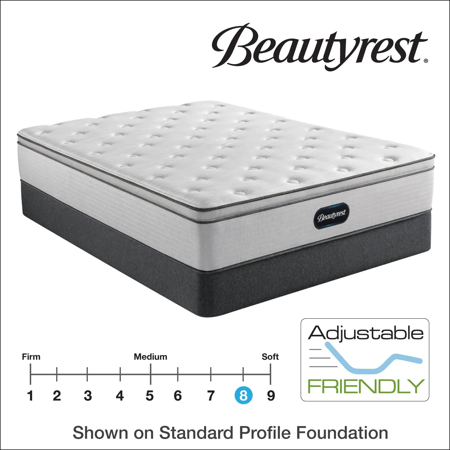 Beautyrest 13.5" BR800 Plush Pillow Top Mattress
