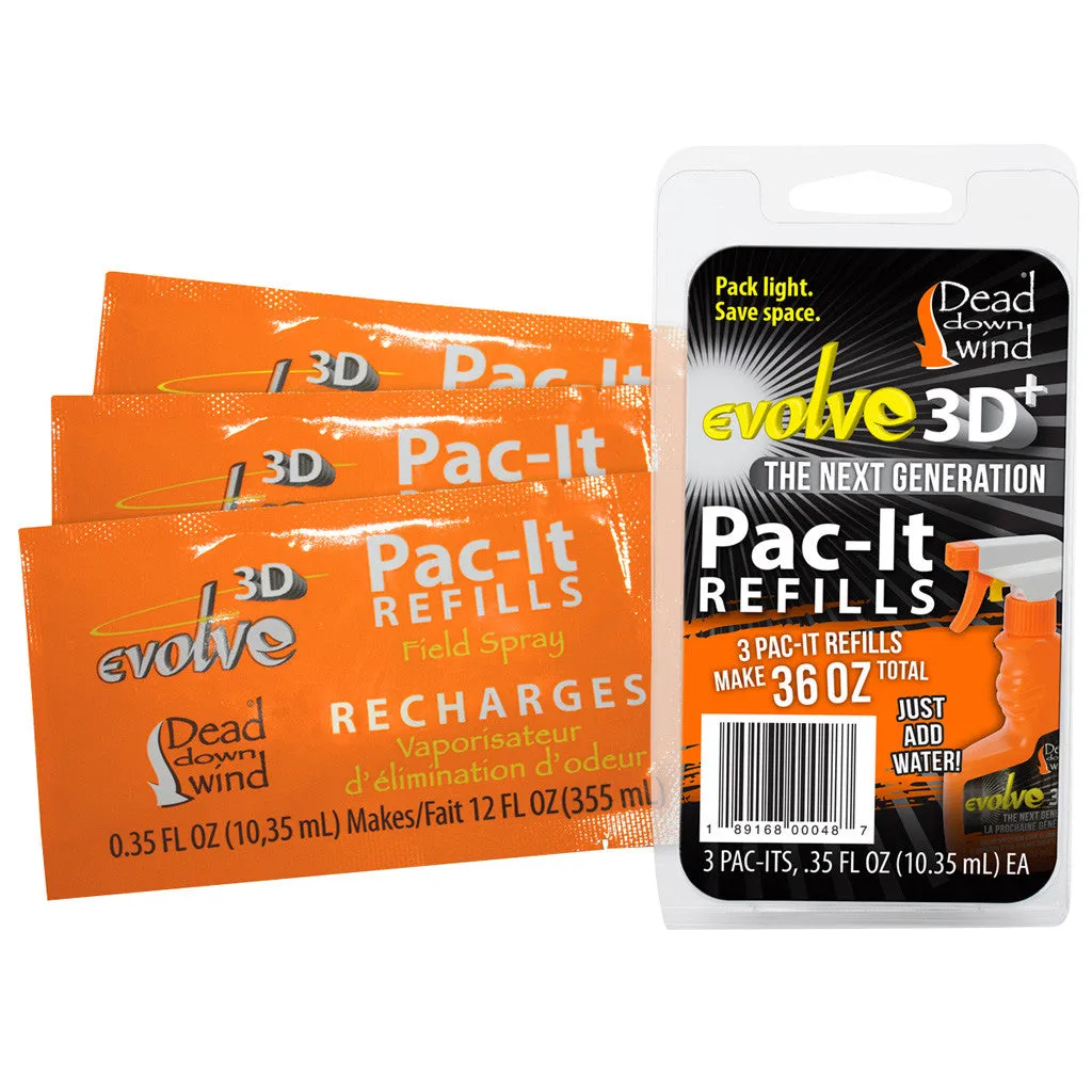 Dead Down Wind 3D  Pac-It Field Spray Refills 3 pk.