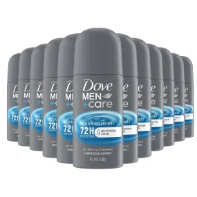 Dove - Men Care Clean Comfort Antiperspirant & Deodorant Dry Spray - 1 Oz - 24 Pack - Travel Size
