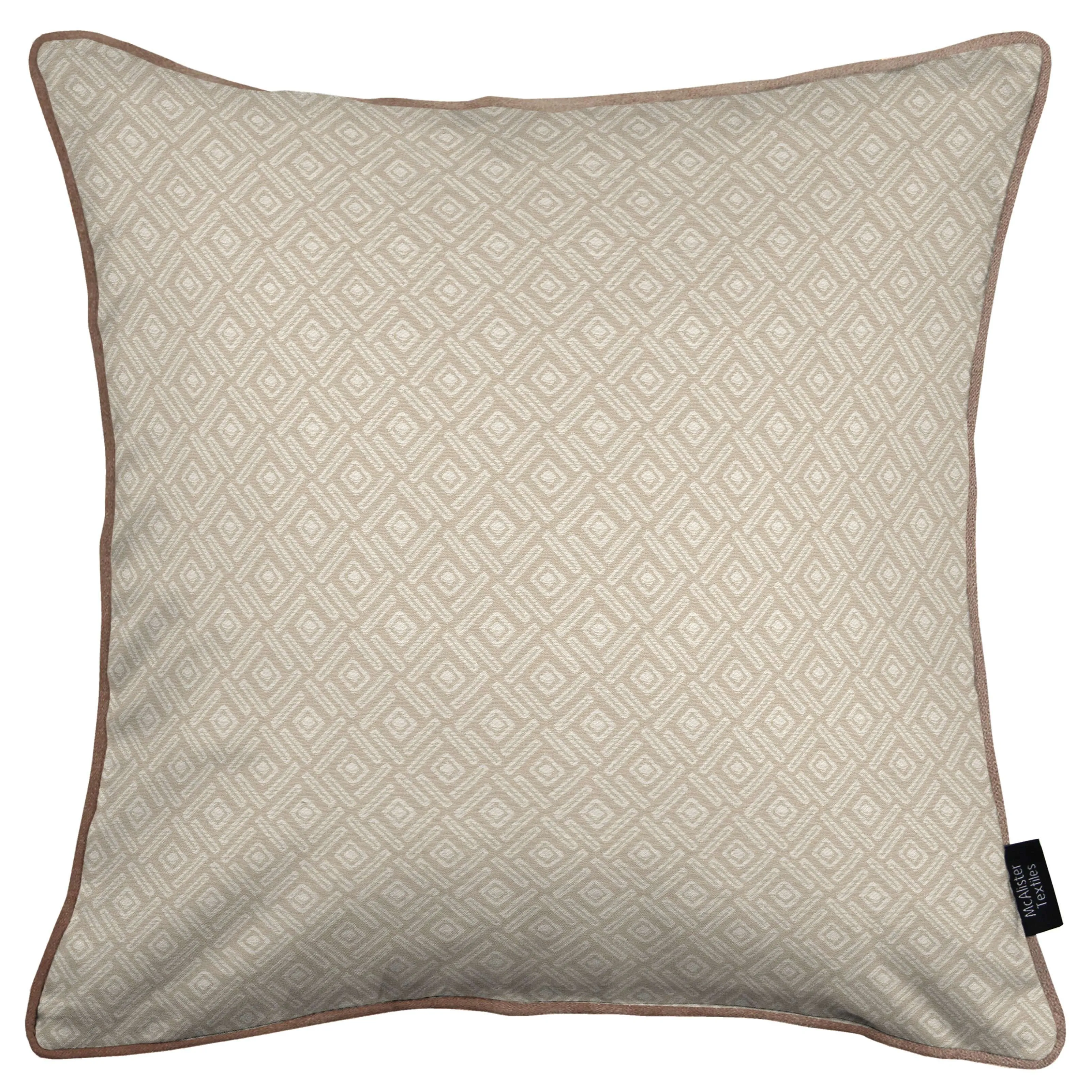 Elva Geometric Beige Grey Cushion