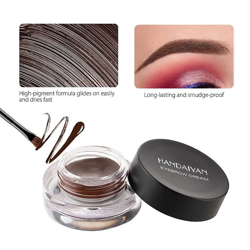 HANDAIYAN Waterproof Eyebrow Dye – Smudge-Proof Eyebrow Tint with Brush