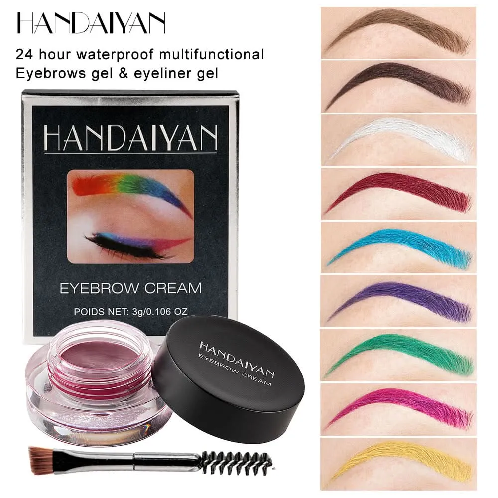 HANDAIYAN Waterproof Eyebrow Dye – Smudge-Proof Eyebrow Tint with Brush