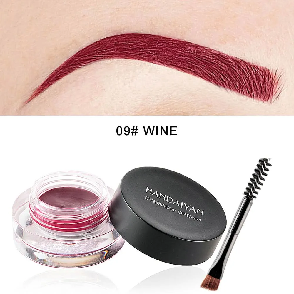 HANDAIYAN Waterproof Eyebrow Dye – Smudge-Proof Eyebrow Tint with Brush