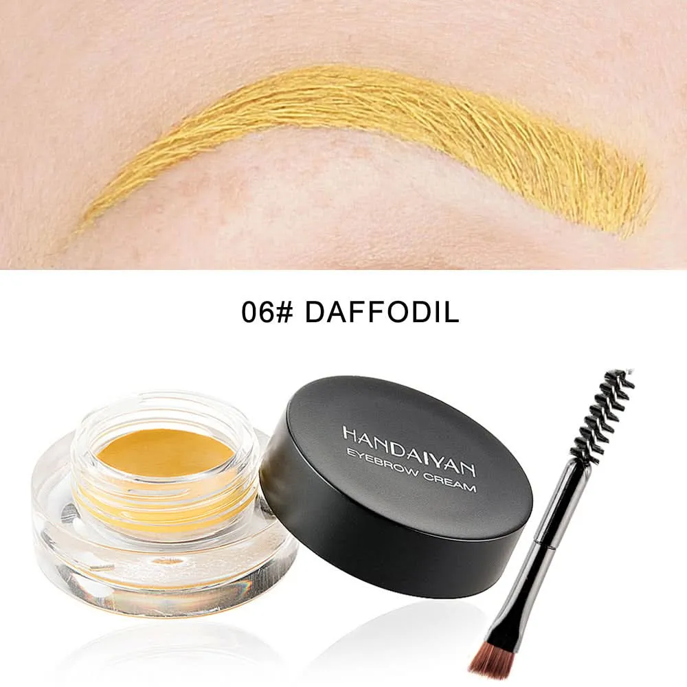 HANDAIYAN Waterproof Eyebrow Dye – Smudge-Proof Eyebrow Tint with Brush