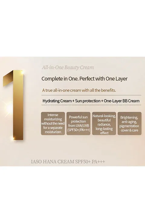 [IASO] HANA CREAM SPF50 /PA    (40Ml /1.3fl.oz)