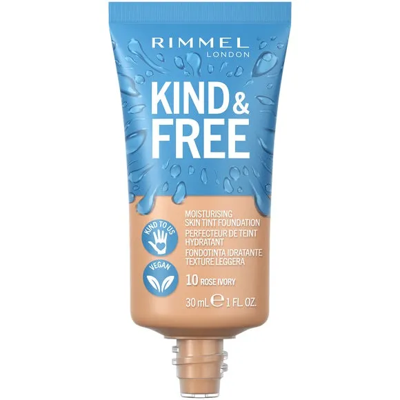 Kind & Free wegański podkład nawilżający 010 Rose Ivory 30ml
