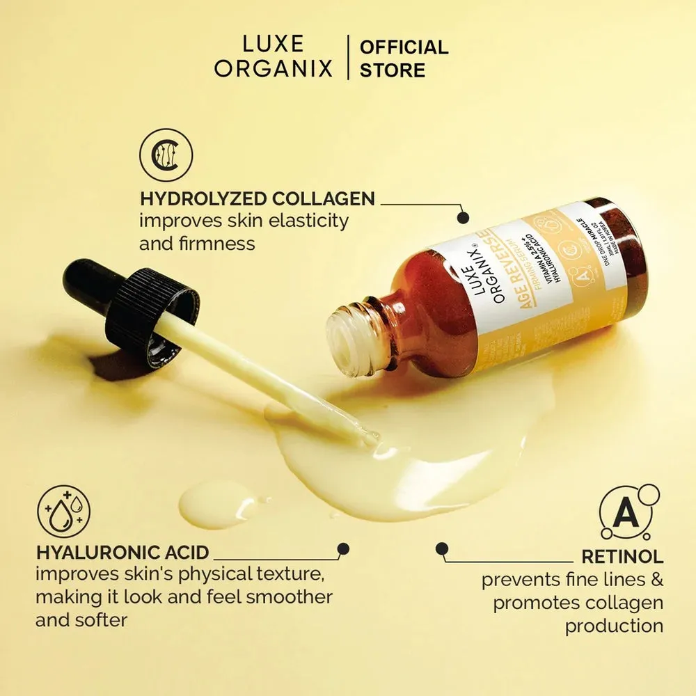 Luxe Organix Age Reverse Serum Vitamin A 2.5% 30ml