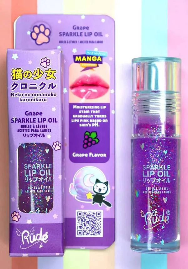 Manga [Grape] | SPARKLE LIP OIL