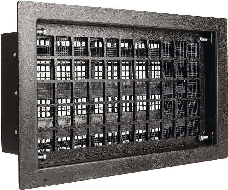 Master Flow FVRABL Automatic Foundation Vent, 16 in W, 8 in H, 57 sq-in Net Free Ventilating Area, Polyethylene :EA: QUANTITY: 1