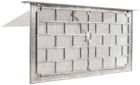 Master Flow LW1L Foundation Vent, 16 in W, 8 in H, 50 sq-in Net Free Ventilating Area, Aluminum :EA: QUANTITY: 12