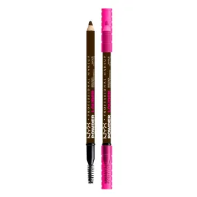 NYX Professional Makeup Powder Louder, Brow Pencil, 12HR Wear, Buildable Thickening Micro-Fibers, Soft Matte Pigments, Natural Brow Look, Vegan Formula, Shade: Ash Brown