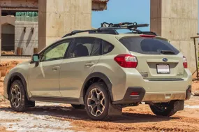 Rally Armor 13  Subaru XV Crosstrek Black Mud Flap w/ Grey Logo