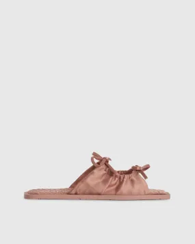 SATIN SLIDES - BLUSH POUDRE