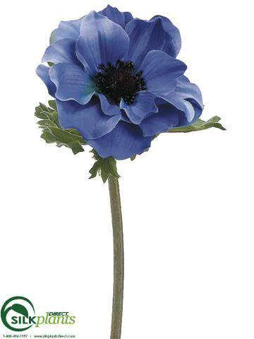 Silk Plants Direct Anemone Spray - Everglade - Pack of 12