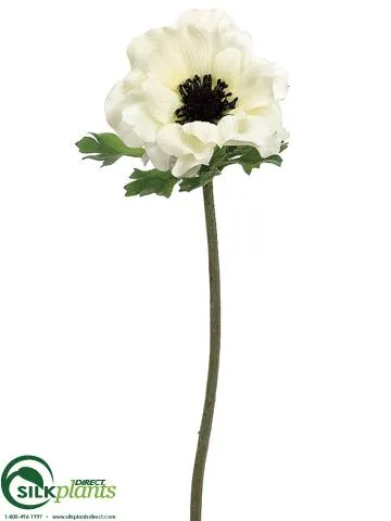 Silk Plants Direct Anemone Spray - Everglade - Pack of 12