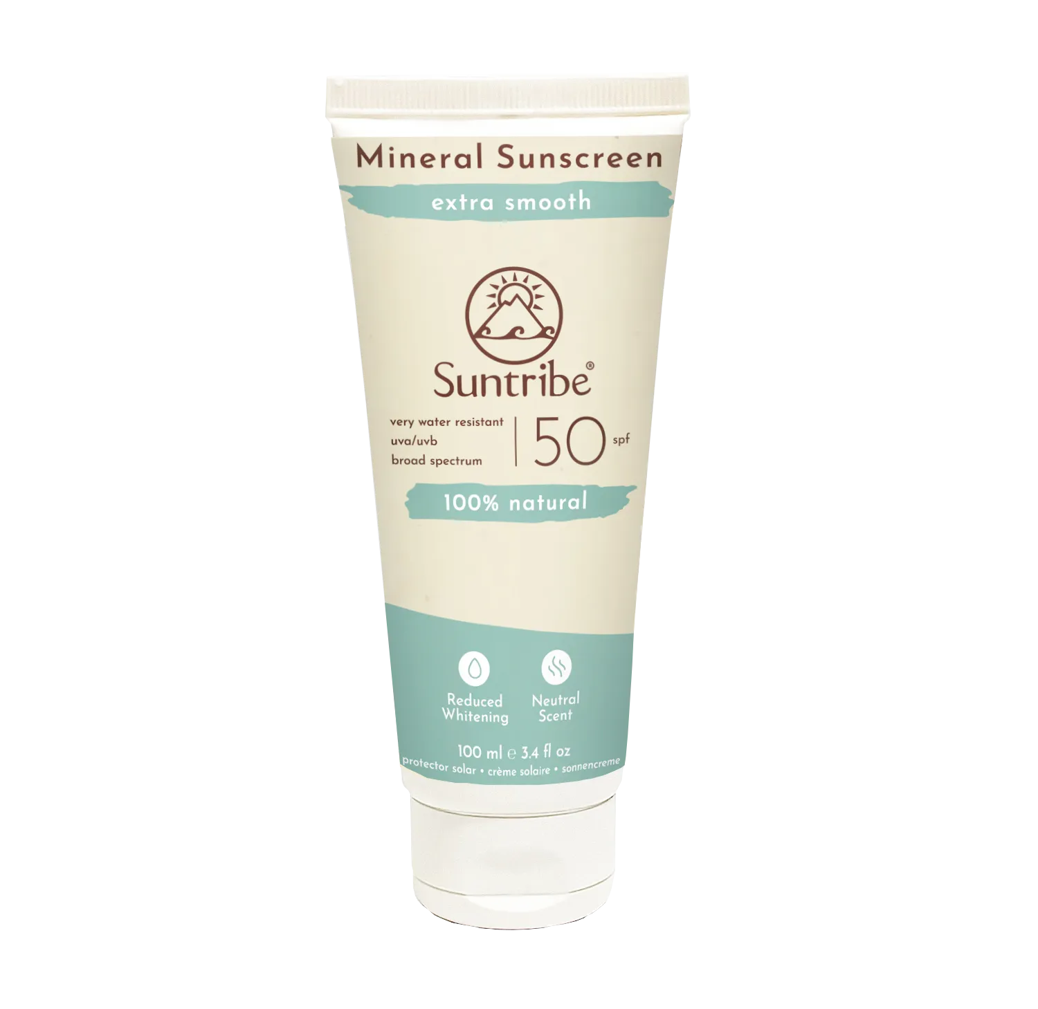Suntribe - All Natural Mineral Body & Face Sunscreen All Clear Vegan SPF 50 (100 ml)