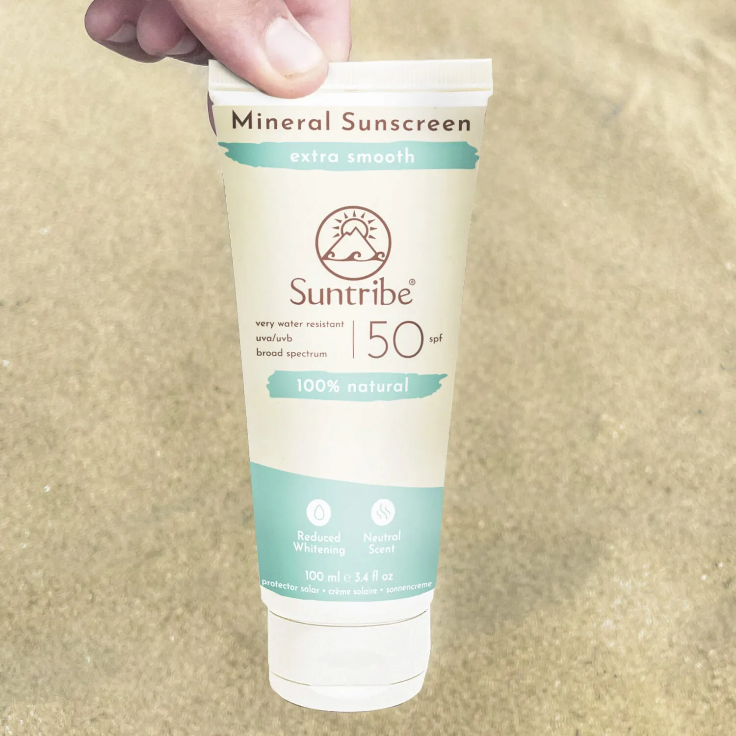 Suntribe - All Natural Mineral Body & Face Sunscreen All Clear Vegan SPF 50 (100 ml)