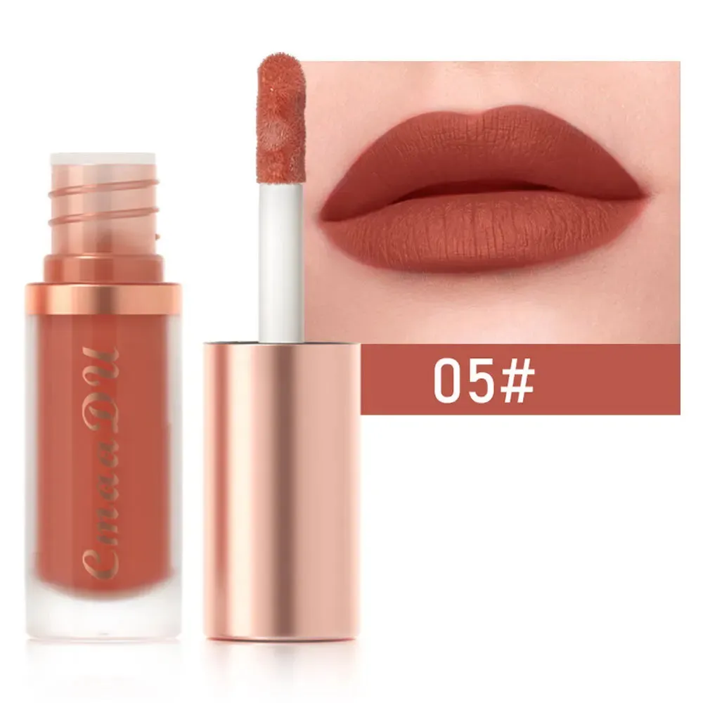 Toleet-Christmas/Thanksgiving Gift Winter Makeup Ideas 1pcs Waterproof Matte Velvet Lip Glaze Moisturizing Long Lasting Non-stick Cup Not Easy To Fade Lip Gloss Lipstick Makeup